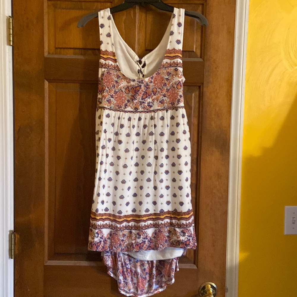 O’Neill Sun dress open back with laced bodice, high/low